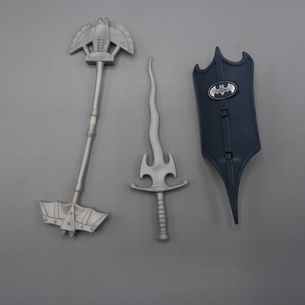 Vintage DC‎ Comic Batman Gray Sword Shield for 4 inch figures lot